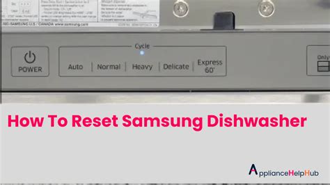 Samsung dishwasher is leaking or has leakage error code